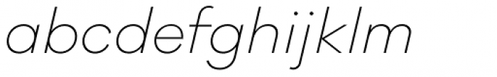 Galano Classic Extra Light Italic Font LOWERCASE