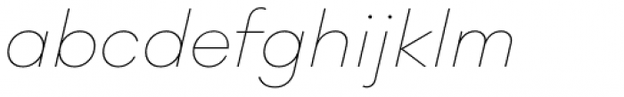 Galano Classic Thin Italic Font LOWERCASE