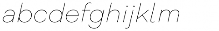 Galano Grotesque Alt Thin Italic Font LOWERCASE
