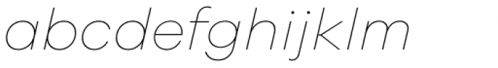 Galano Grotesque Thin Italic Font LOWERCASE