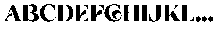 Galante Black Font UPPERCASE