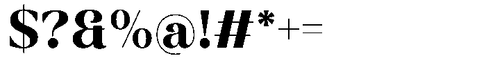 Galante Extra Bold Font OTHER CHARS