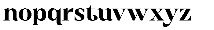 Galante Extra Bold Font LOWERCASE