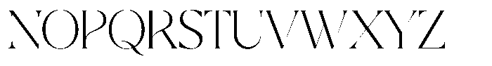 Galante Extra Light Font UPPERCASE