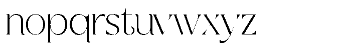 Galante Extra Light Font LOWERCASE