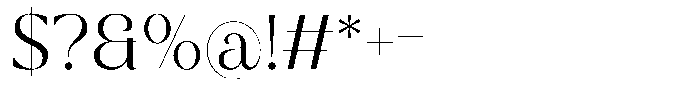 Galante Light Font OTHER CHARS