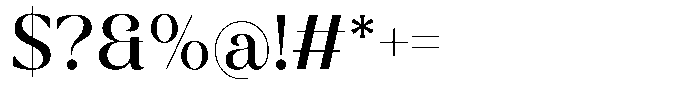 Galante Medium Font OTHER CHARS