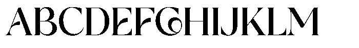 Galante Medium Font UPPERCASE