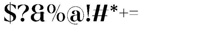 Galante Semi Bold Font OTHER CHARS