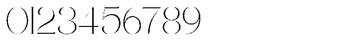 Galante Thin Font OTHER CHARS