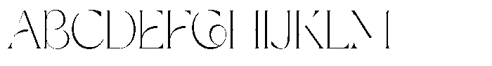 Galante Thin Font UPPERCASE