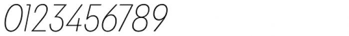 Galatea Thin Narrow Italic Font OTHER CHARS