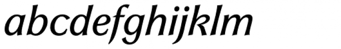 Galathea BQ Italic Font LOWERCASE
