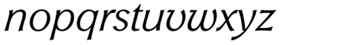 Galathea BQ Light Italic Font LOWERCASE