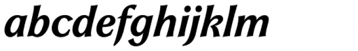 Galathea BQ Medium Italic Font LOWERCASE