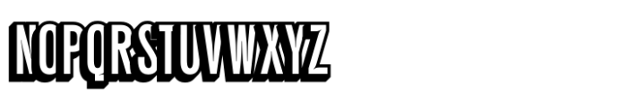 Galber Extrude Left Font UPPERCASE
