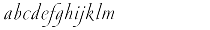 Galdana Extra Light Italic Font LOWERCASE