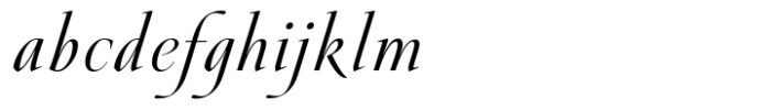Galdana Light Italic Font LOWERCASE