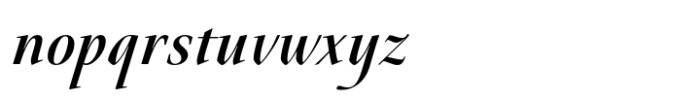 Galdana Semi Bold Italic Font LOWERCASE
