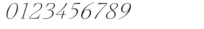 Galdana Thin Italic Font OTHER CHARS