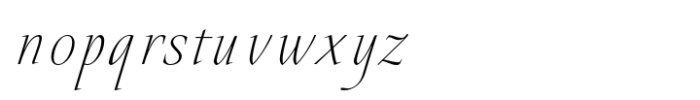 Galdana Thin Italic Font LOWERCASE
