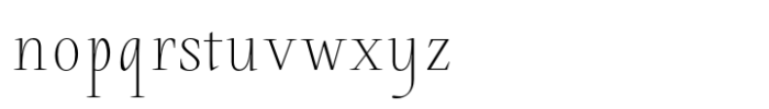 Galdana Thin Font LOWERCASE