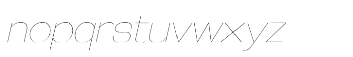 Galderglynn Esquire Hairline Italic Font LOWERCASE