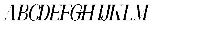 Galdertin Charetam Italic Black Condensed Italic Font UPPERCASE