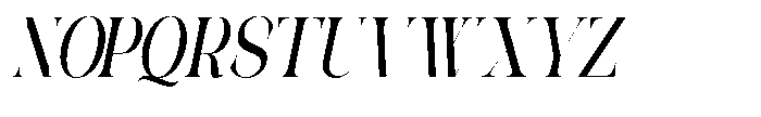 Galdertin Charetam Italic Black Condensed Italic Font UPPERCASE