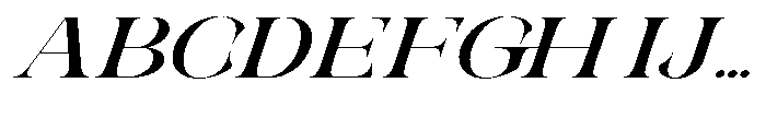 Galdertin Charetam Italic Black Expanded Italic Font UPPERCASE