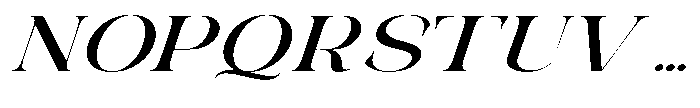 Galdertin Charetam Italic Black Expanded Italic Font UPPERCASE