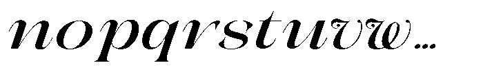 Galdertin Charetam Italic Black Expanded Italic Font LOWERCASE