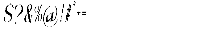 Galdertin Charetam Italic Black Extra Condensed Italic Font OTHER CHARS