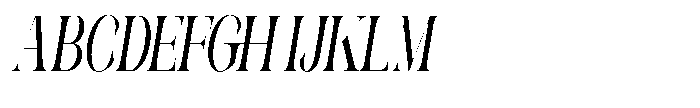 Galdertin Charetam Italic Black Extra Condensed Italic Font UPPERCASE