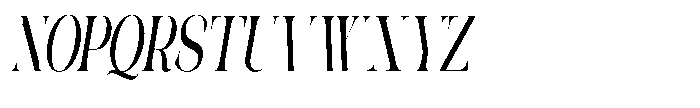 Galdertin Charetam Italic Black Extra Condensed Italic Font UPPERCASE