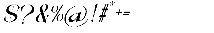 Galdertin Charetam Italic Black Italic Font OTHER CHARS