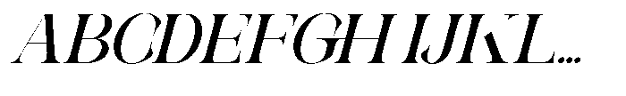 Galdertin Charetam Italic Black Italic Font UPPERCASE