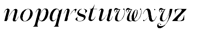 Galdertin Charetam Italic Black Italic Font LOWERCASE