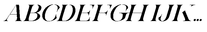 Galdertin Charetam Italic Black Semi Expanded Italic Font UPPERCASE
