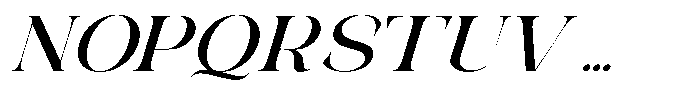Galdertin Charetam Italic Black Semi Expanded Italic Font UPPERCASE