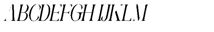 Galdertin Charetam Italic Bold Condensed Italic Font UPPERCASE