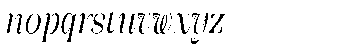 Galdertin Charetam Italic Bold Condensed Italic Font LOWERCASE