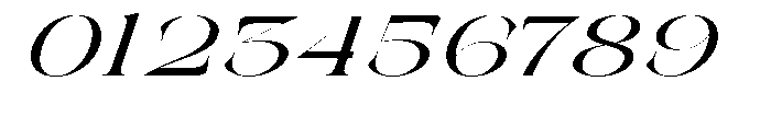 Galdertin Charetam Italic Bold Expanded Italic Font OTHER CHARS