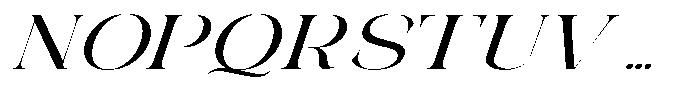 Galdertin Charetam Italic Bold Expanded Italic Font UPPERCASE