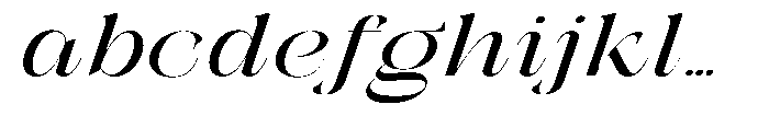 Galdertin Charetam Italic Bold Expanded Italic FONT