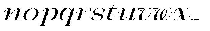 Galdertin Charetam Italic Bold Expanded Italic Font LOWERCASE