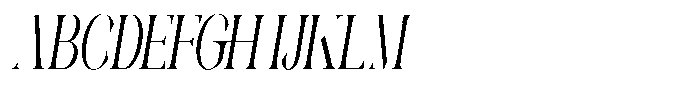 Galdertin Charetam Italic Bold Extra Condensed Italic Font UPPERCASE
