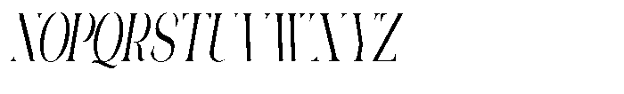 Galdertin Charetam Italic Bold Extra Condensed Italic Font UPPERCASE