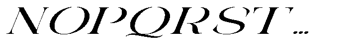 Galdertin Charetam Italic Bold Extra Expanded Italic Font UPPERCASE
