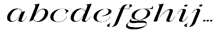 Galdertin Charetam Italic Bold Extra Expanded Italic FONT